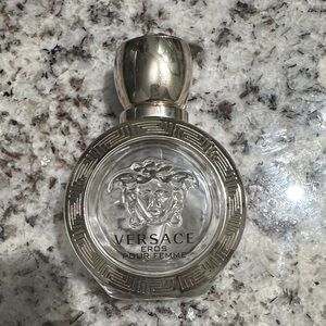 Versace Eros Pour Femme empty bottle with Gold Accents